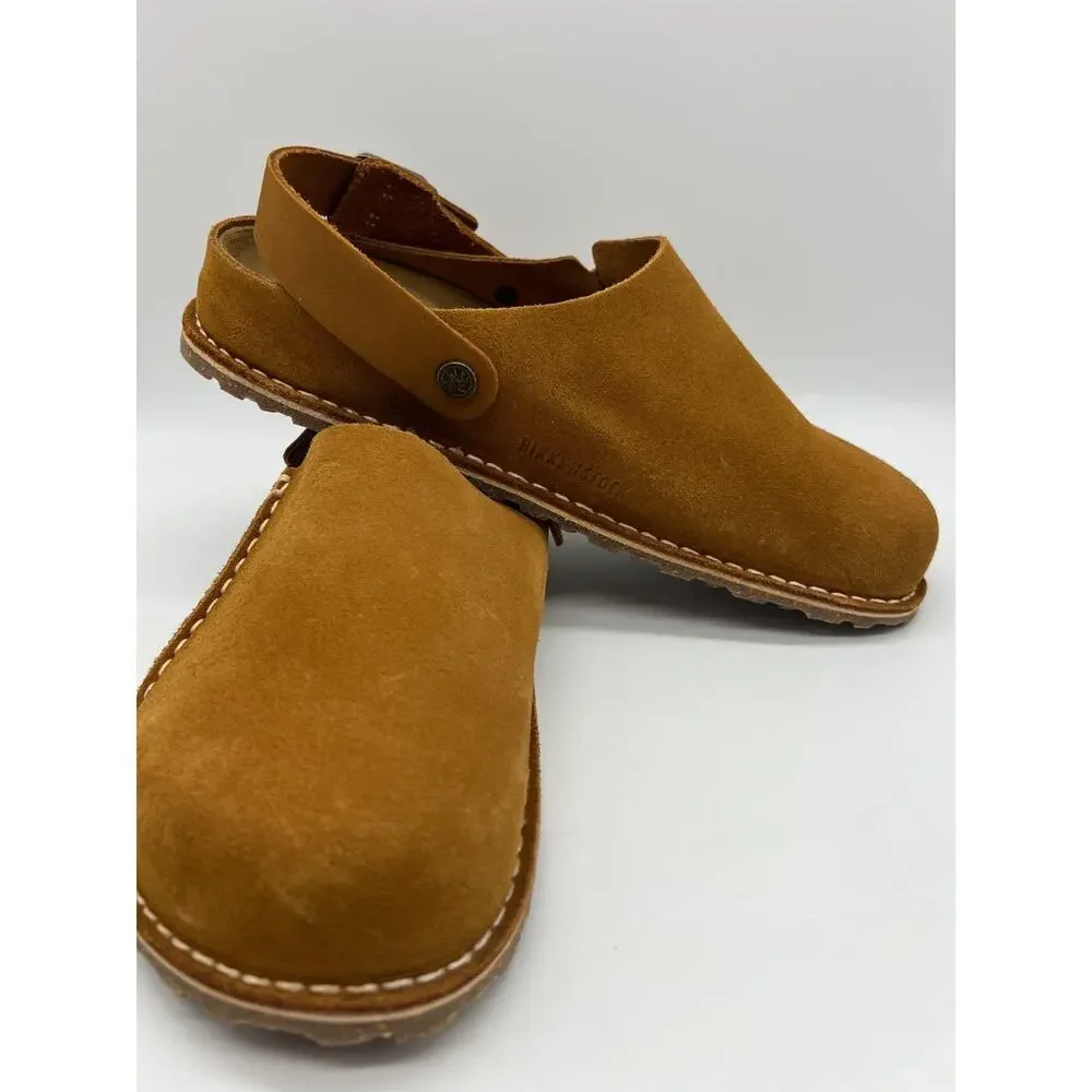 Birkenstock Lutry Premium Suede Leather Clog Mink Men's Size 9 New